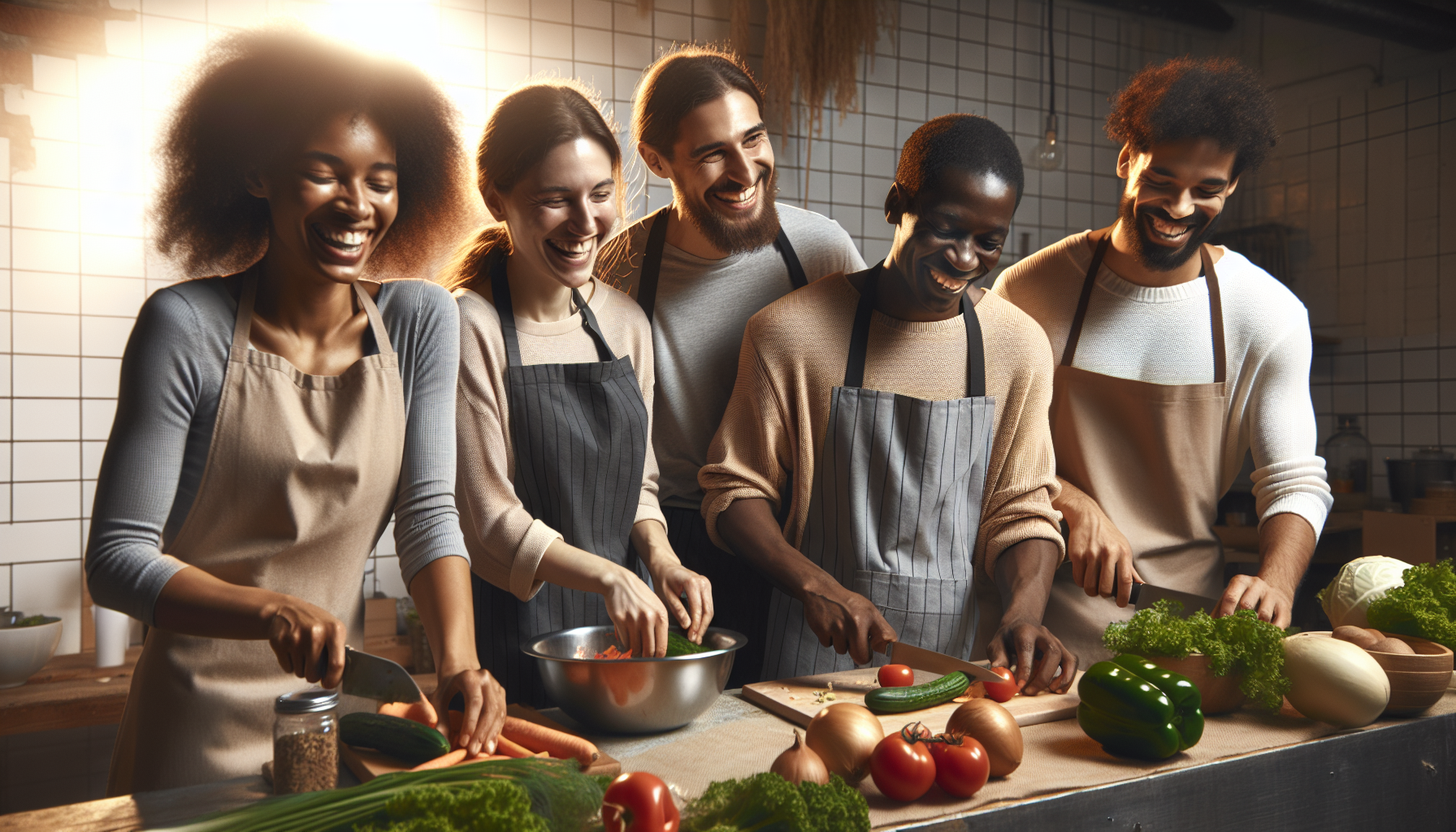 FoodAngels team preparing meals